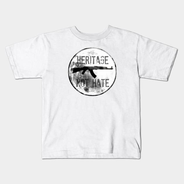 2A Heritage Not Hate Kids T-Shirt by TheDaintyTaurus